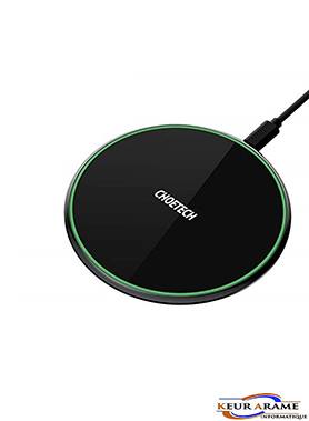 15w zinc-alloy wireless charger pad - T559-F