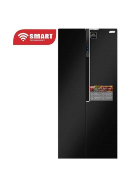 Réfrigérateur Smart Technology Side by Side - 2 portes - noir - STR9011H - 450 Litres
