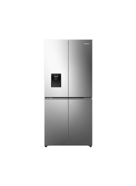 Réfrigérateur Hisense Side by Side 4 portes - 470 Litres - avec Fontaine Inverter Inox RQ61WC4SA