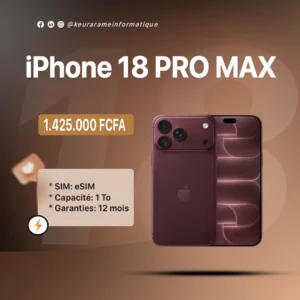 iPhone 18 PRO MAX 1 To - eSIM