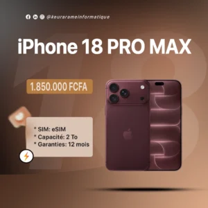 iPhone 18 PRO MAX 2 To - eSIM